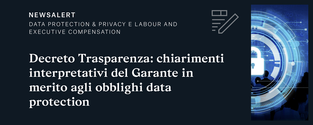 Newsalert | Data Protection & Privacy, Labour and Executive Compensation