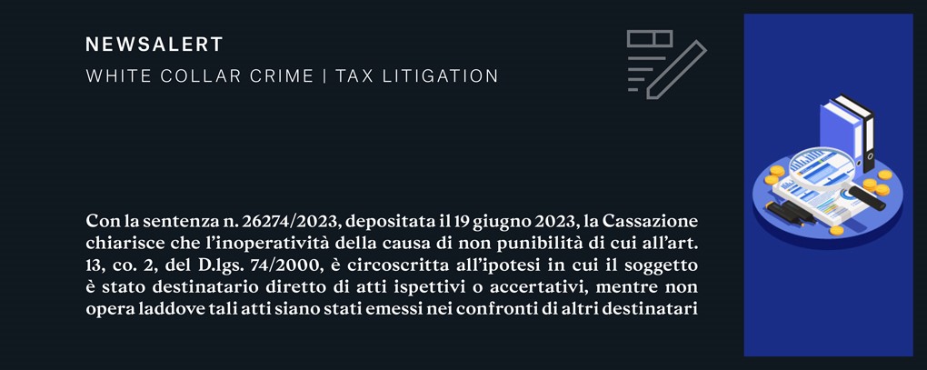 Newsletter | White Collar Crime, Tax Litigation