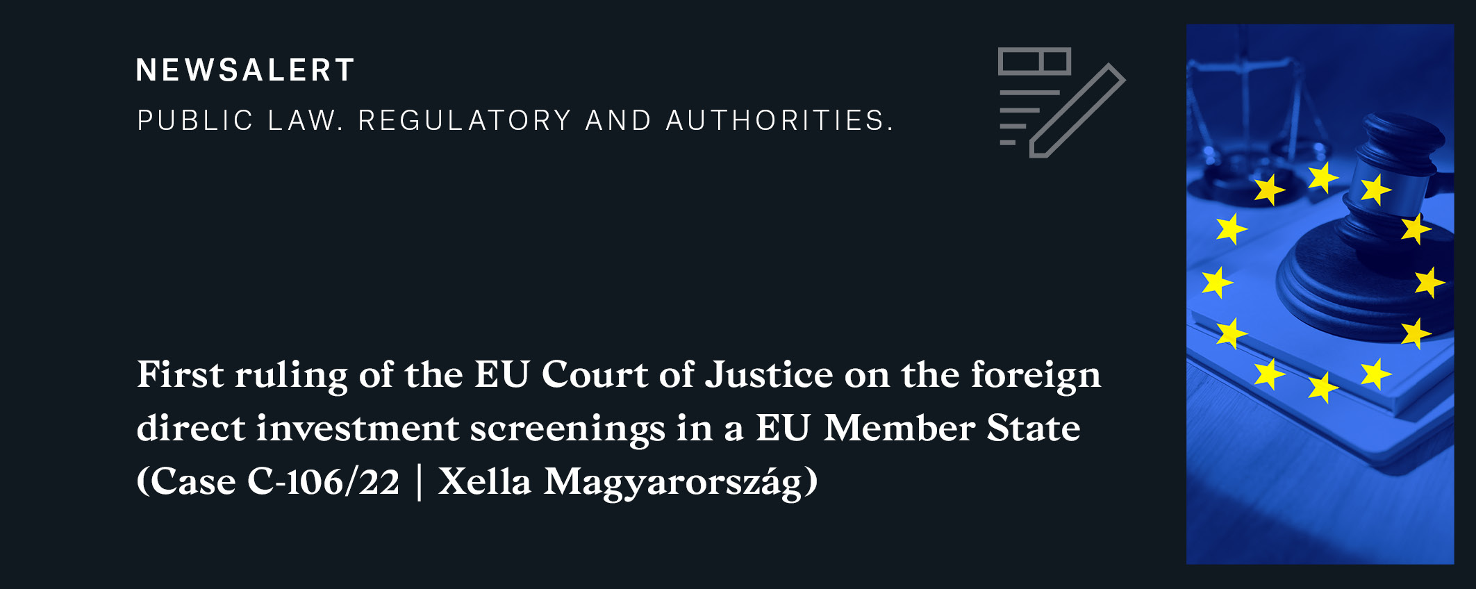 Newsalert | Public Law, Regulatory and Authorities