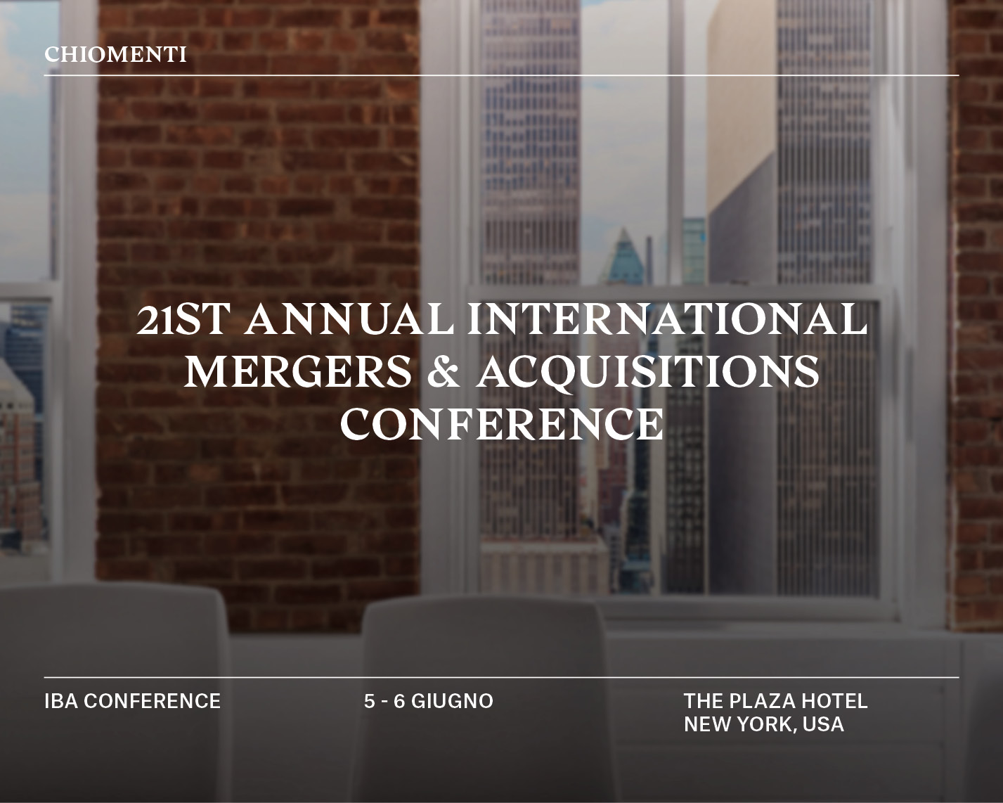 21st Annual International Mergers & Acquisitions Conference