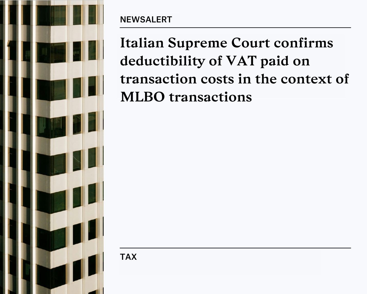 Newsalert | Tax 21/08/2024