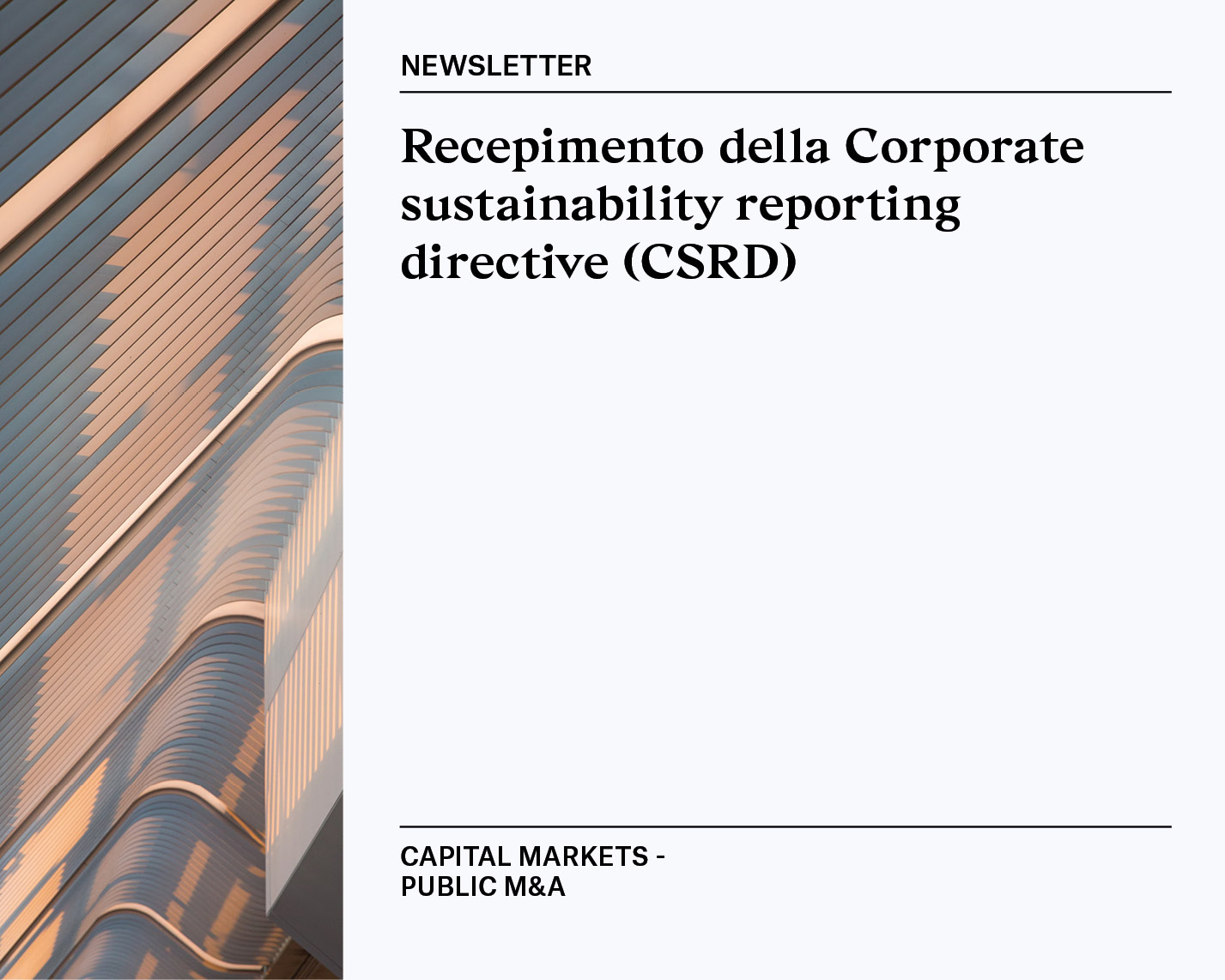 Newsletter | Capital Markets - Public M&A 13/11/2024