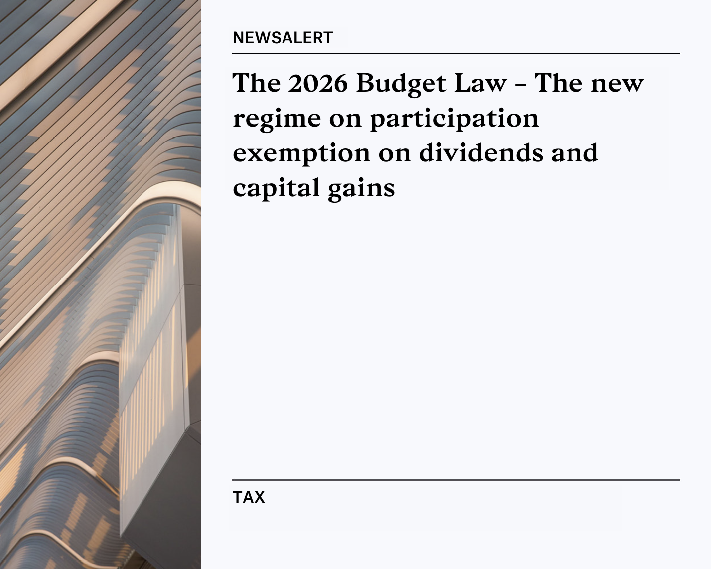 Newsletter | Tax 30-12-2025