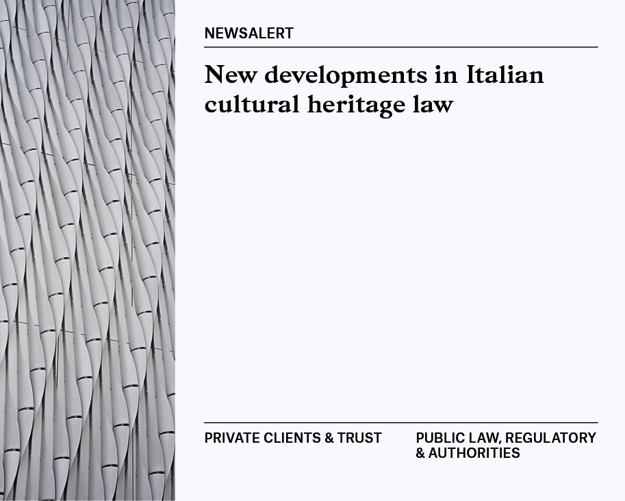 Newsalert | Private Clients & Trust; Public Law, Regulatory & Authorities 09/04/2026