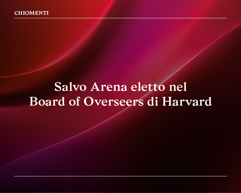 Salvo Arena eletto nel Board Of Overseers di Harvard