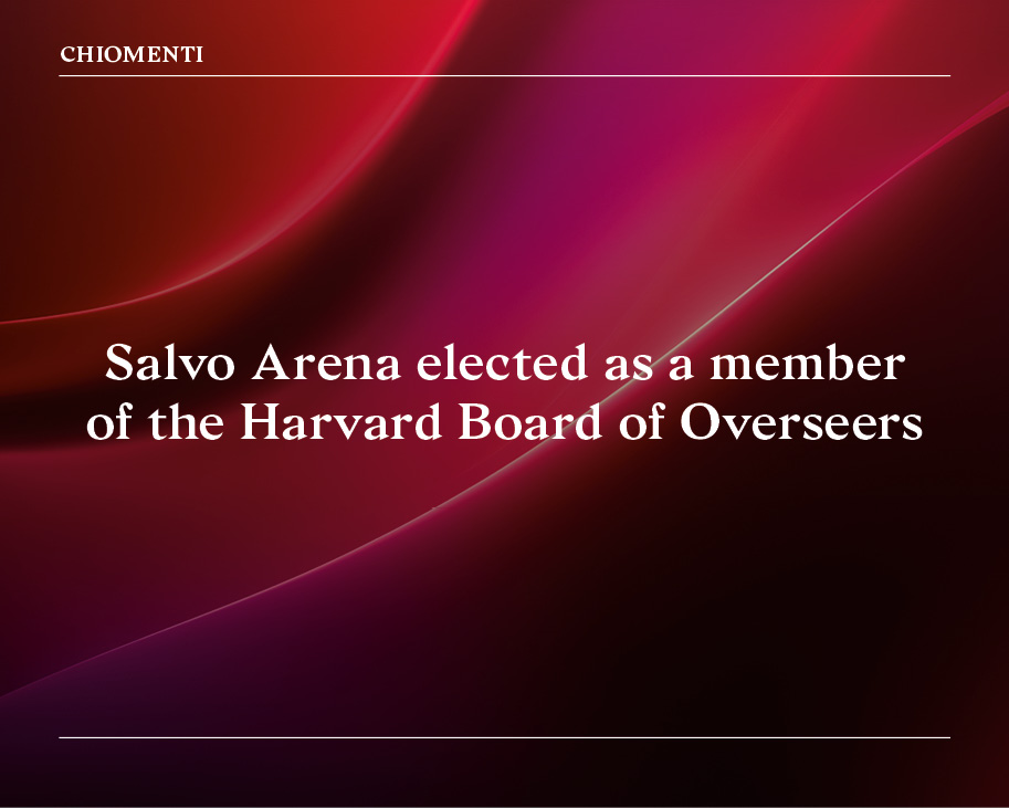 Salvo Arena elected as a member of the Harvard Board of Overseers